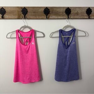 adidas Women's Athletic Tank Top Pink and Purple Racerback